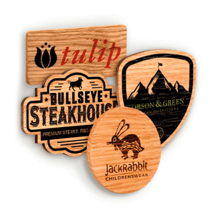 Bespoke Wooden Badges - New Image