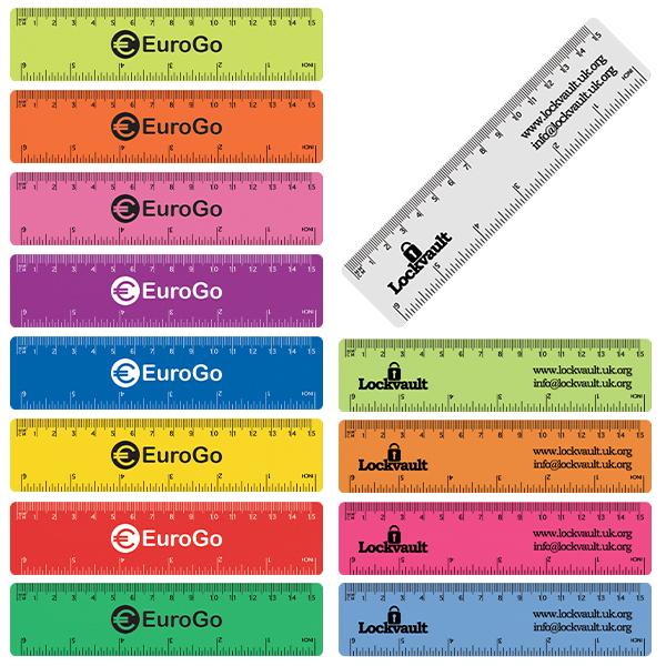 Branded Coloured Flexi Rulers