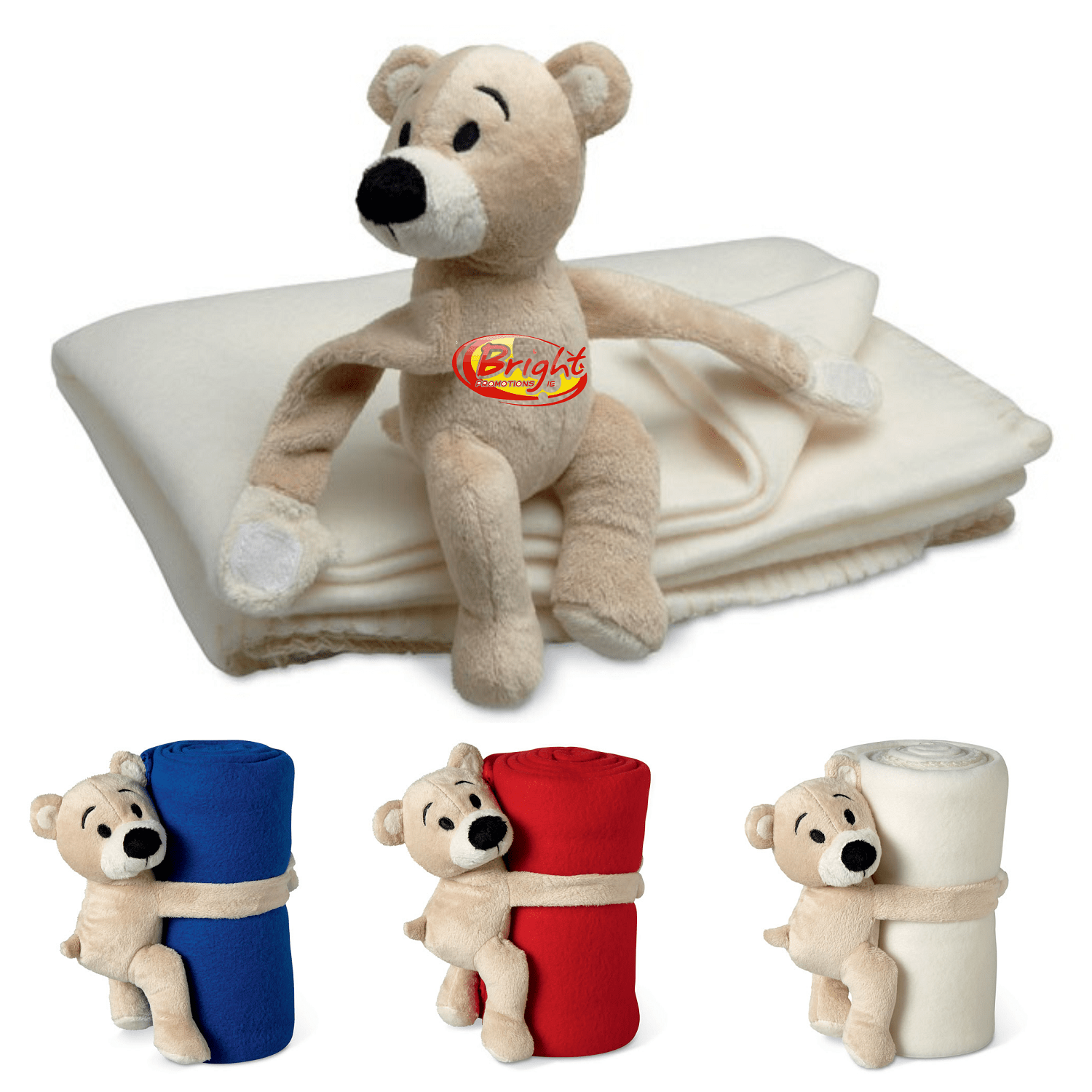 stuffed bear blanket